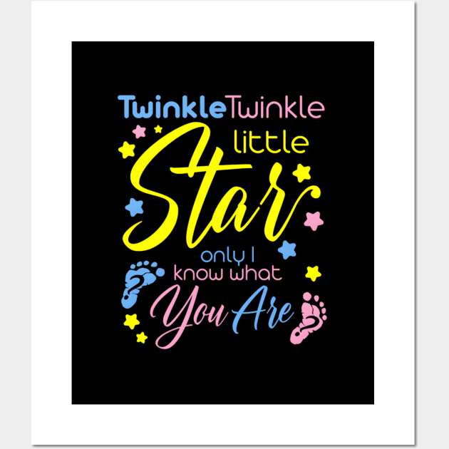 Twinkle Twinkle Little Star Only I Know W Gender Keeper Wall Art by SnugFarm